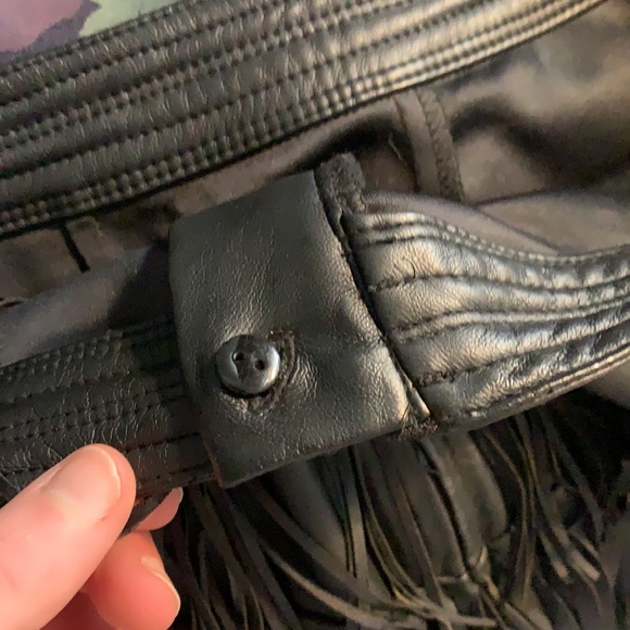 Fringe Leather Skirt - Picture 4 of 4